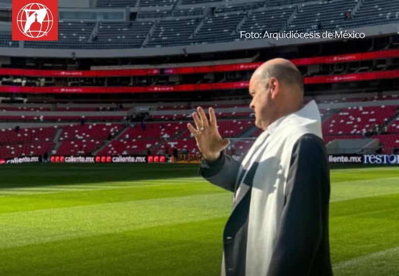 Estadio de México que será sede de partido inaugural en la Copa del Mundo es bendecido 657838144 122107171647283477 3944009830163833745 n