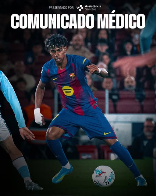 Lamine Yamal sufrió una lesión que lo mantendrá fuera de las canchas por el resto de la temporada 675591460 122109936453283477 2652608983265718174 n