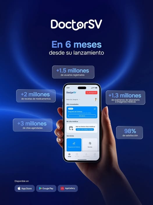 Bukele: DoctorSV alcanza 1.5 millones de usuarios 713464548 122113612281283477 181942509085802278 n