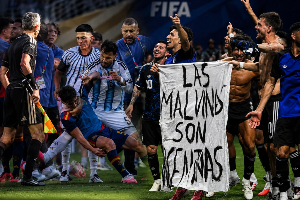Argentina enfrenta cargos de la FIFA por agresiones y pancarta sobre las Malvinas ChatGPT Image 29 Jul 2026 18 24 07 1024x683