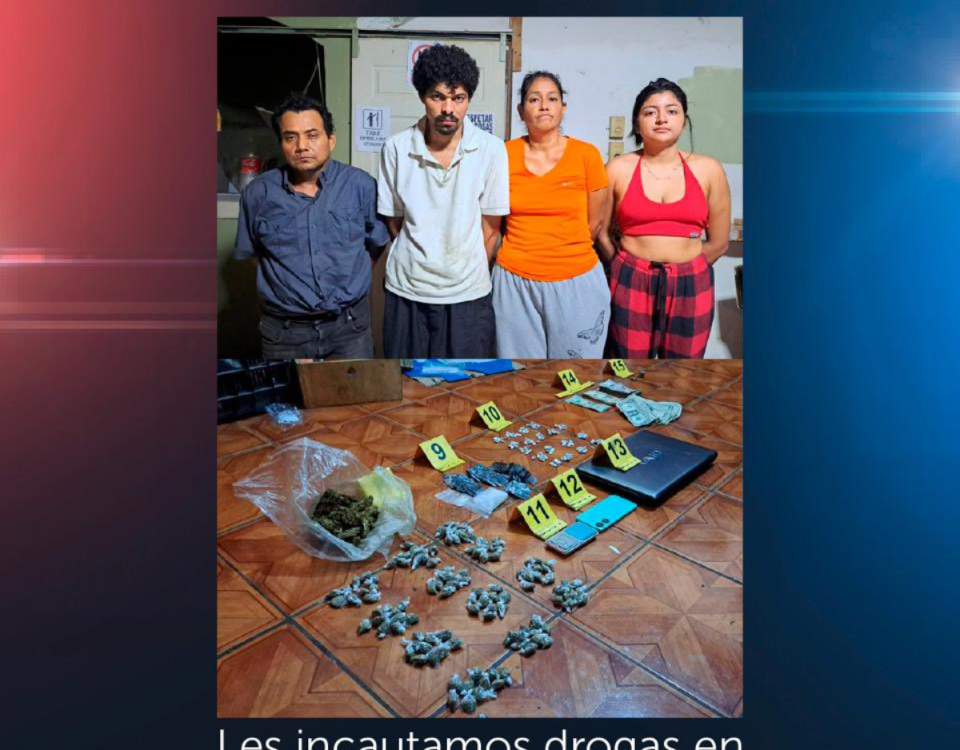 Cuatro capturados tras operativo antidrogas en venta de bebidas de Sacacoyo HOVj Q5WEAAPOZ8