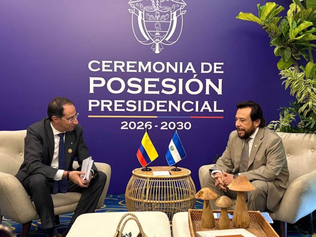 El Salvador y Colombia perfilan alianza para fortalecer comercio, tecnología y seguridad 768969793 1485869200235180 8428379649568900348 N 1024x768