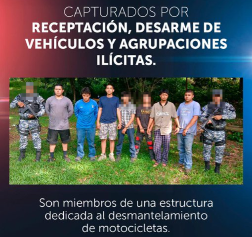 PNC ubica taller donde presuntamente desmantelaban motocicletas hurtadas y captura a siete personas HPIrvTPXQAE0YhB
