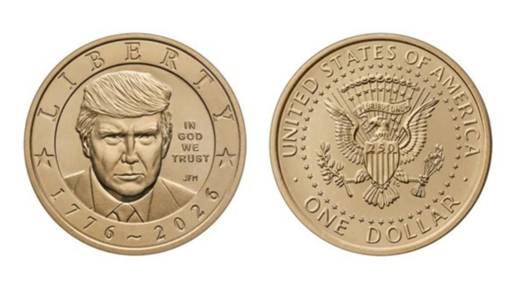 Monedas de US$1 con la imagen de Trump se agotan horas después de su lanzamiento Destacada Wordpress 1 1 1024x576